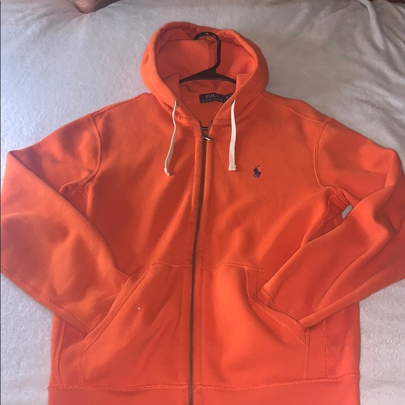 orange polo jacket